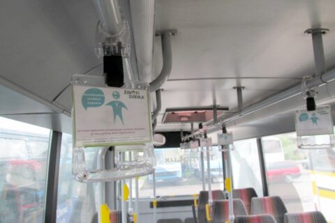 Utenos miesto autobusuose – antikorupcinės žinutės