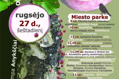 Obuoliais kvepiantys Anykščiai kviečia siekti rekordo