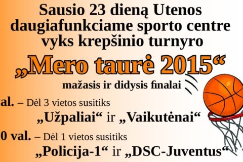 Krepšinio turnyre varžysis keturios komandos