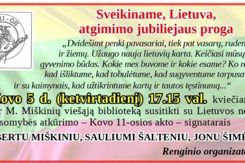Utenoje viešės Kovo 11-osios akto signatarai
