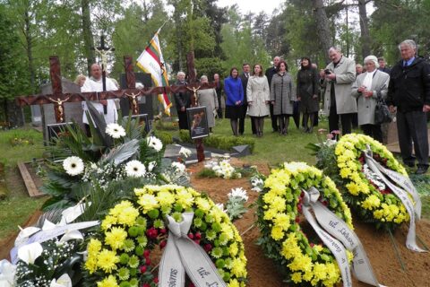 Švedriškės kapinėse perlaidoti partizanų palaikai