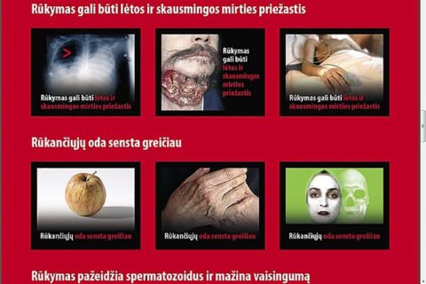 Rūkalų pakelius ženklins kraupūs vaizdai