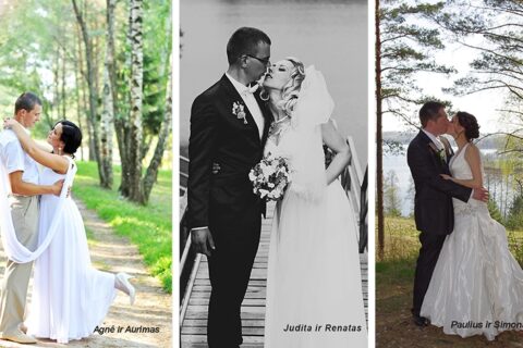 Nuotraukose – vestuvių akimirkos