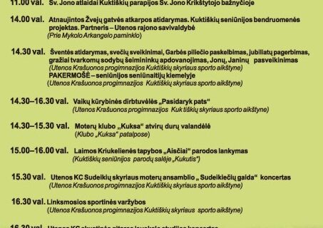 Kuktiškės Jonines sutiks šventiškai