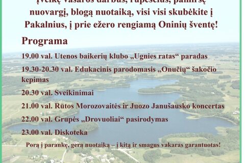 Oninių šventėje kvepės kepamais šakočiais