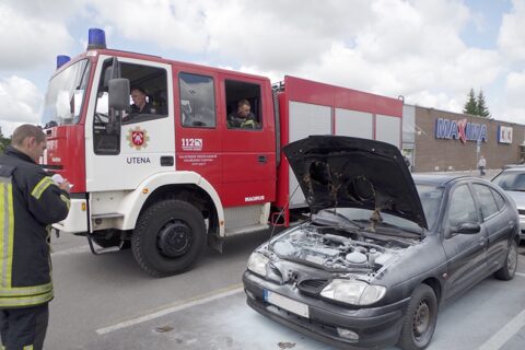Graužikų dėka vos nesudegė automobilis