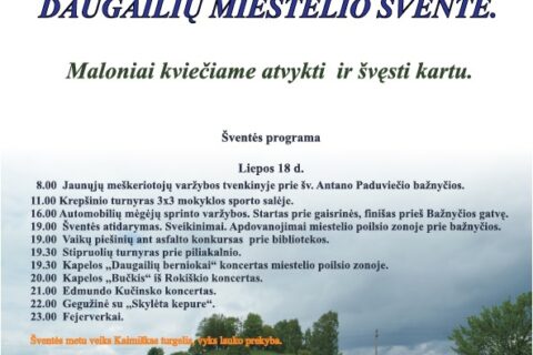Daugailiai kviečia į tradicinę šventę