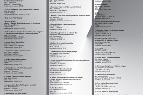Tarptautinis nepriklausomo kino vilkų festivalis 2015