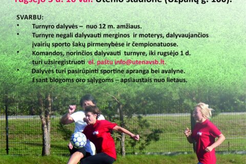 Rengiamas moterų futbolo turnyras