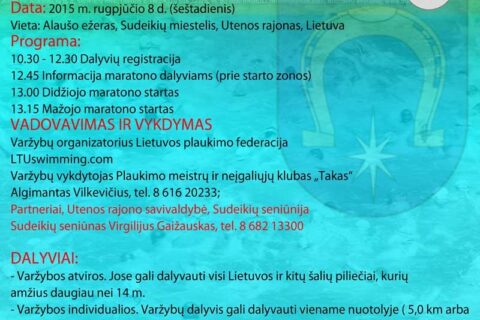 Sudeikiuose – Tarptautinis plaukimo maratonas