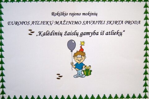 Truputis fantazijos – ir atliekos virsta kalėdiniais žaislais