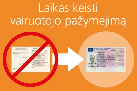 Laikas keisti vairuotojo pažymėjimą