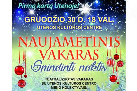 Kviečia naujametinis teatralizuotas vakaras „Spindinti naktis“