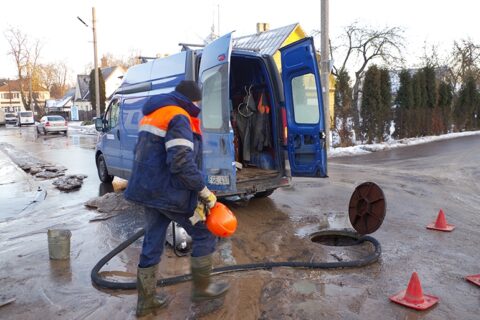 Vanduo paskandino Bažnyčios gatvę