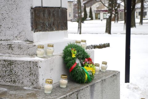 Sausio 13-oji Utenoje: pagerbti Lietuvos laisvės gynėjai
