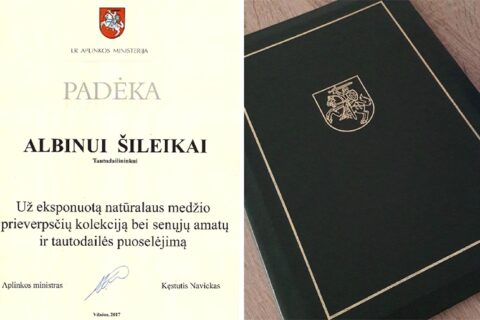 Uteniškio darbai papuošė Aplinkos ministerijos salę