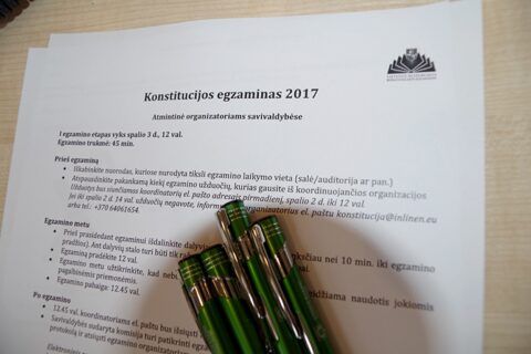 Konstitucijos egzaminą laikė tik dvi dalyvės