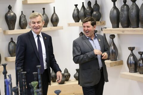 Utenoje viešėjo Parlamento vadovas V. Pranckietis