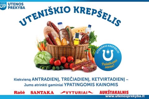 „Utenos prekybos“ didžiosiose parduotuvėse startavo nauja akcija