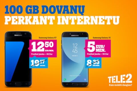 „Tele2“ nuolaidų metas: išmanieji pigiau, interneto duomenys – dovanų