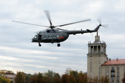 Donoro širdį gabeno kariškių sraigtasparnis