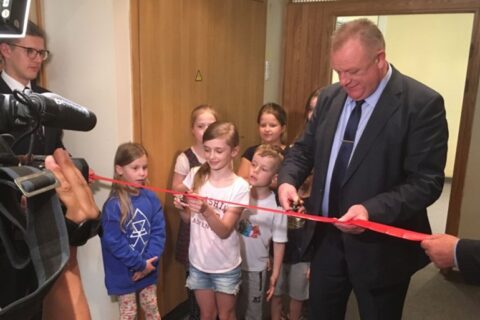 Vyriausybės kanceliarijoje atidarytas vaikų kambarys