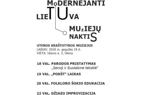Utenoje pakvies muziejų naktis