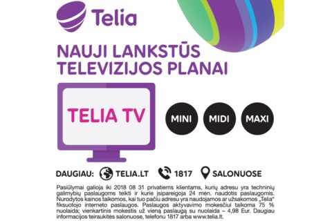 Tai įvyko: „Telia“ išmaniąją TV nuo šiol gali žiūrėti visi