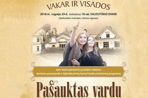 Skambios melodijos užlies Saldutiškio dvarą