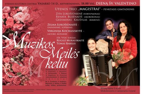 Valentino dieną uteniškių kraują kaitins magistrai