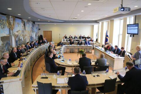 Tarybos nariai susirinko į paskutinį šios kadencijos posėdį
