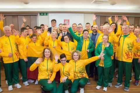 Lietuvos rinktinė išlydėta į Specialiąją olimpiadą