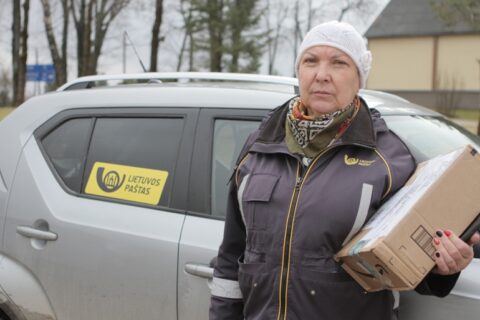 Lanksčiai dirbančius mobiliuosius laiškininkus pažįsta visa apylinkė