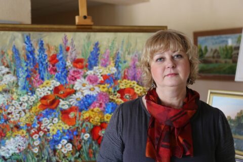 Žaismingoje dailininkės kūryboje – pavasariški žydėjimai