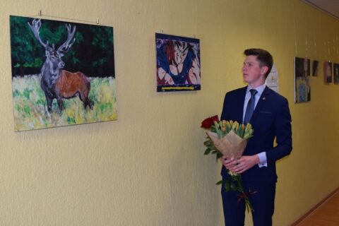 Studentas savo kūryboje nenaudoja nei teptuko, nei dažų