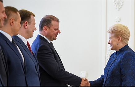 Prezidentė D. Grybauskaitė padėkojo Vyriausybei už bendrą darbą