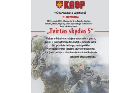Mūsų apskrityje vyks karinės pratybos