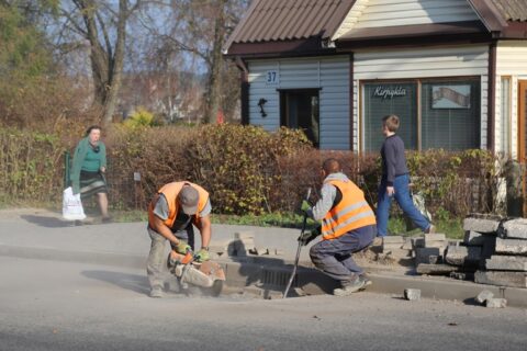 Aušros gatvės rekonstrukcijos ypatumai