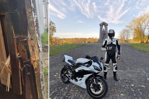 Uteniškis po vagių apsilankymo liko be motociklo ir aprangos