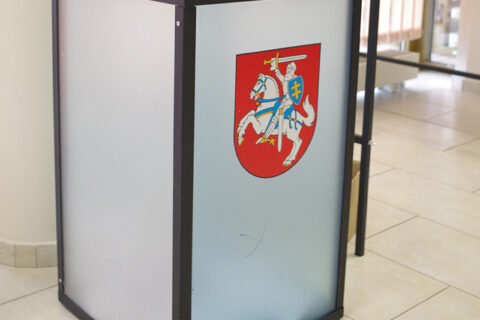 Rinkėjai dalyvauja išankstinio balsavimo ture