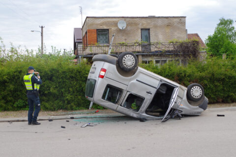 Į avariją pateko „Utenos komunalininko“ automobilis