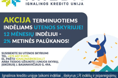 Ignalinos kredito unijos terminuotieji indėliai – saugus būdas taupyti