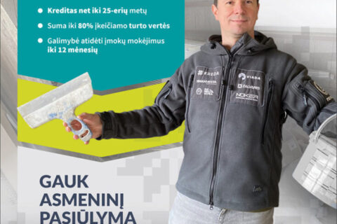 Paskola būstui remontuoti – ypač palankiomis sąlygomis