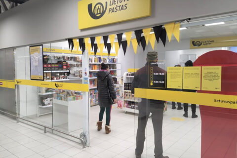 Utenos pašto skyrius įsikūrė naujose moderniose patalpose