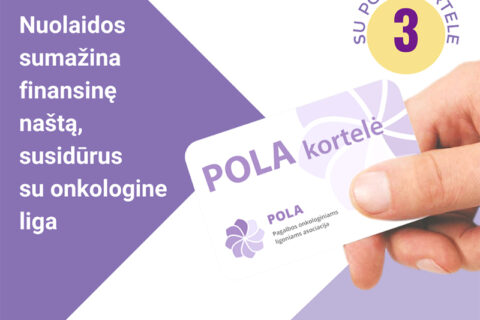 Kovojantiems su vėžiu – kortelė, palengvinanti gyvenimą