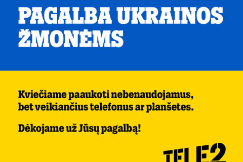 „Tele2“ ragina prisidėti prie pagalbos Ukrainos žmonėms: kviečia aukoti nebenaudojamos, bet veikiančios įrangos