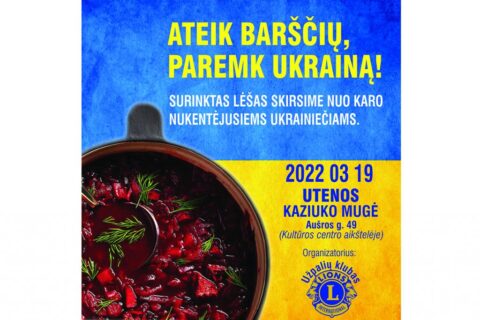 Uteniškiai kviečiami paskanauti ukrainietiškų barščių