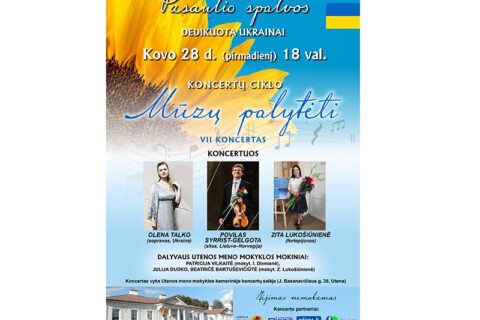 Uteniškiai išgirs žymios ukrainietės balsą