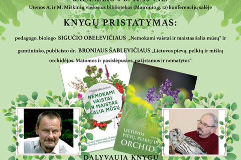 Utenoje – Sigučio Obelevičiaus ir Broniaus Šablevičiaus knygų pristatymas
