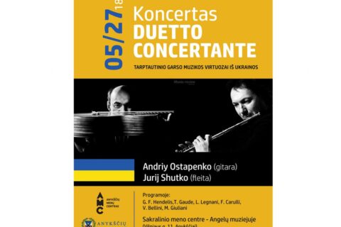 Anykščiuose – koncertas su Ukrainos nacionalinės filharmonijos solistais